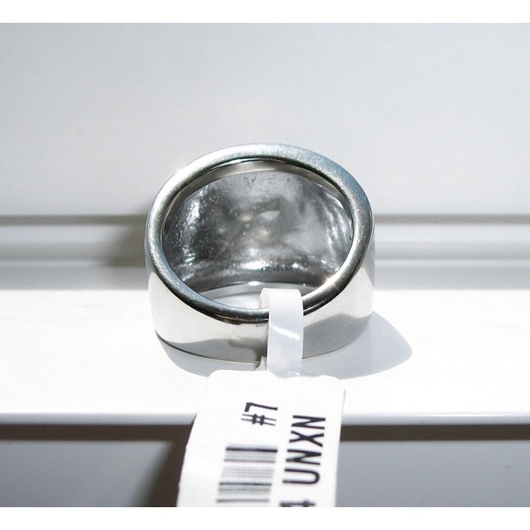 STAINLESS STEEL Wide High Polished Dome Ring NWT - Picture 9 of 14